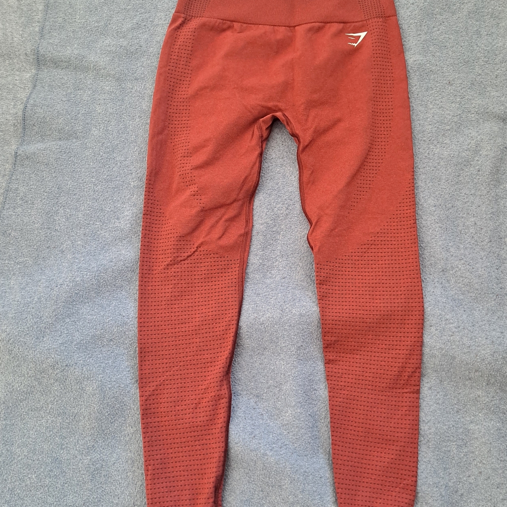 Gymshark Energy+ Seamless Leggings - Brick Red/ RUST